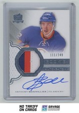 2016-17 Upper Deck The Cup Rookie Auto Patch Anthony Beauvillier /249 #141 New