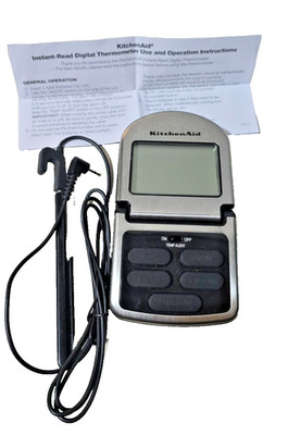 KITCHENAID Instant-Read Digital Thermometer Barbeque Kitchen Accessory w/ Manual