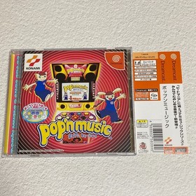 Pop&rsquo;n Music series 1～4 SEGA Dreamcast Japanese Game Lot of 4 with spine card
