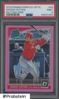 2018 Donruss Optic Pink Prizm #56 Shohei Ohtani Batting Angels RC Rookie PSA 9