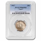 1917 Standing Liberty Quarter Type-I Ms-64 Pcgs (Fh)