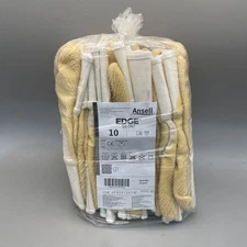 12 Pairs Ansell Edge 16-347 Cut-Resistant Coated Gloves Size 10 New