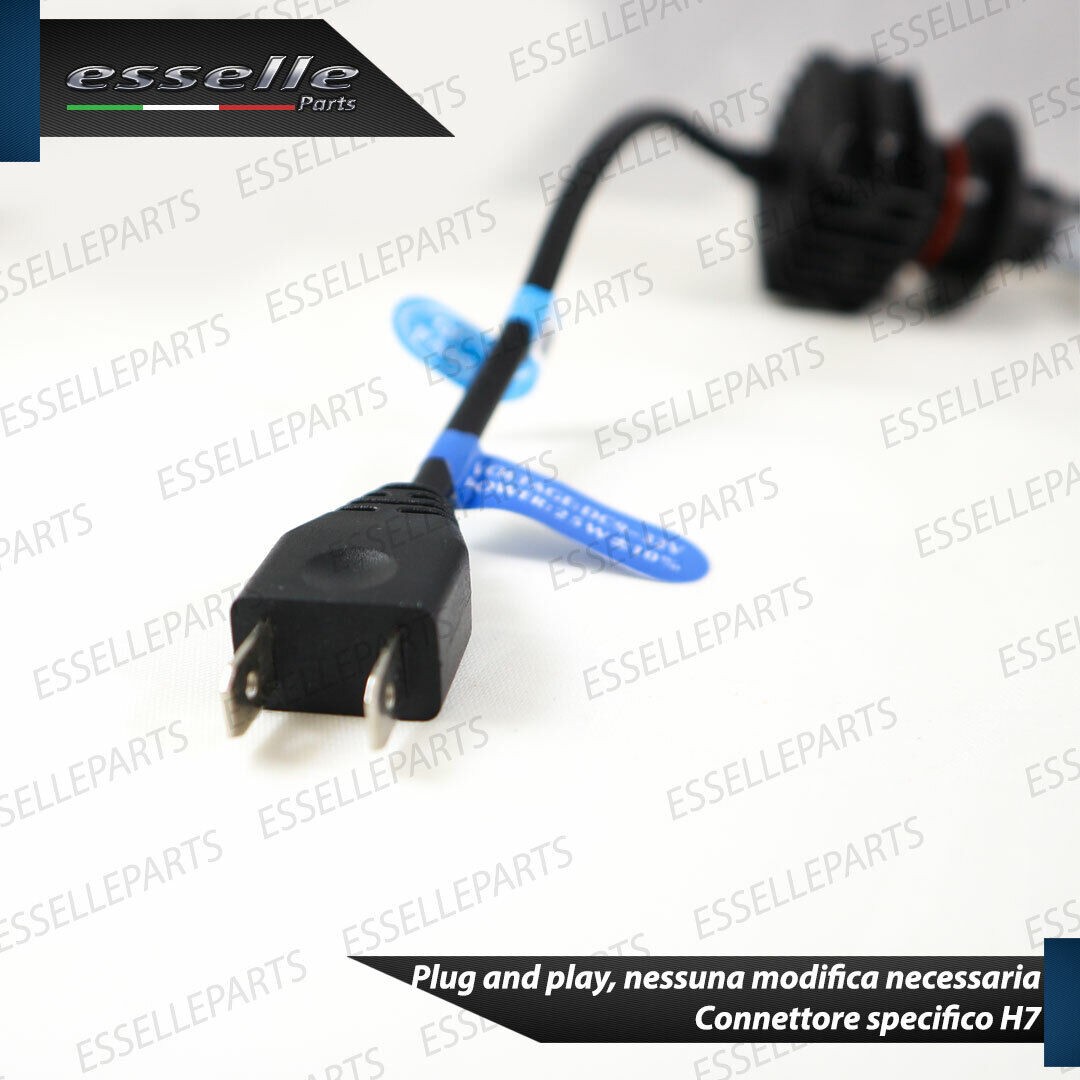 ERL - Lampada LED H7 6000k Bianco CANBUS Xenon 4900 Lm Lumen Reali Lampade Moto - Miniatura 4