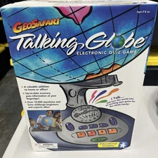 Vintage 1996 GeoSafari Talking Globe Electronic Quiz Game EI-8890 #C240 New