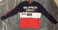 Superdry men's mega logo crew neck jumper.