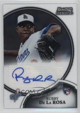2011 Bowman Sterling Rookie Auto Rubby De La Rosa #16 Auto u0h