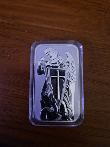 1oz .999 Silver Bar - Scottsdale Mint Archangel Silver Bullion Bar #A522