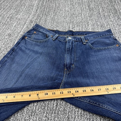 Levis 469 Shorts Mens 32 Blue Loose Fit Baggy Denim Jorts Skater 12” Inseam Y2K - Picture 9 of 13