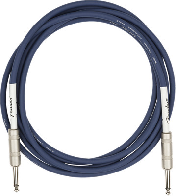 Fender Original Series 10 Ft Midnight Blue Instrument Cable for Guitar, Bass &