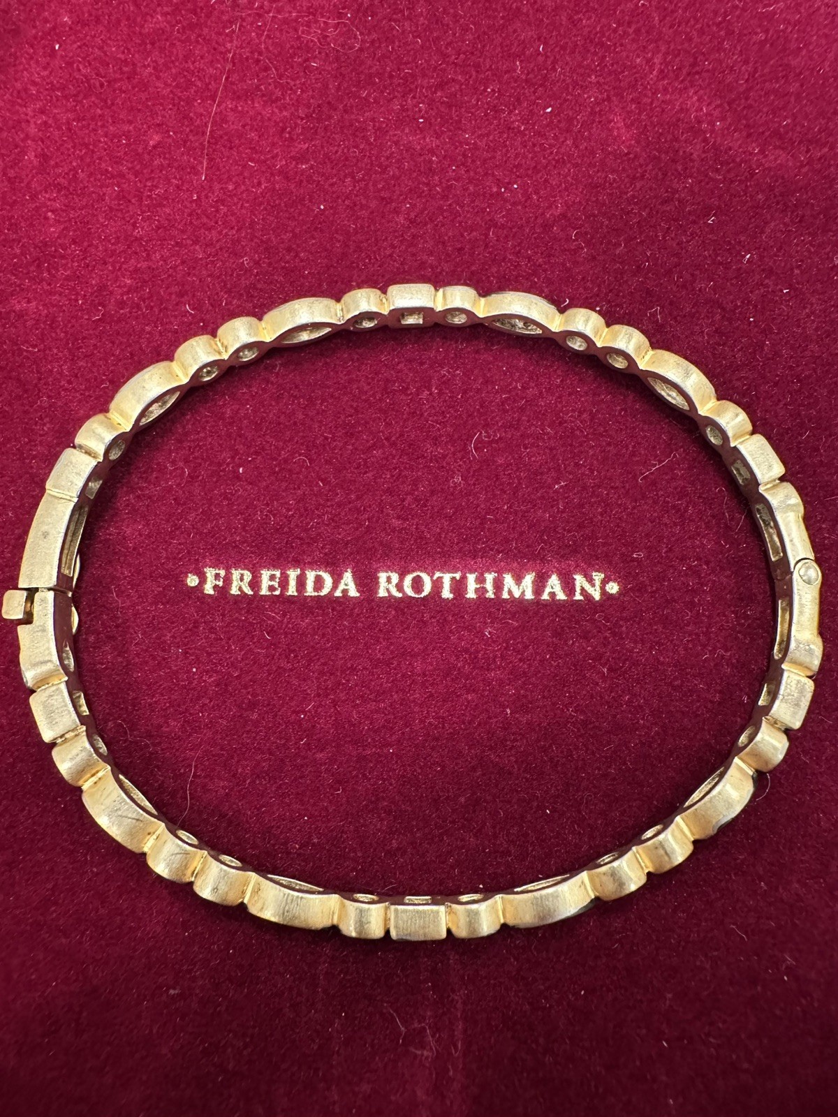 Freida Rothman mixed shape hinged bangle bracelet… - image 4