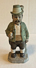 Antique Paper Mache Peasant Figurine Made In US-Zone Germany Circa 1945-49 Small