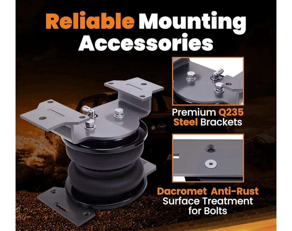 5000 lbs Rear Air Suspension Bags Kit GMC Sierra 1500 Non-AT4 Silverado 2019-24 - Image 3 of 4