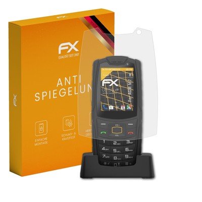 atFoliX 3x Displayfolie für AGM M7 Schutzfolie matt&stoßfest Folie