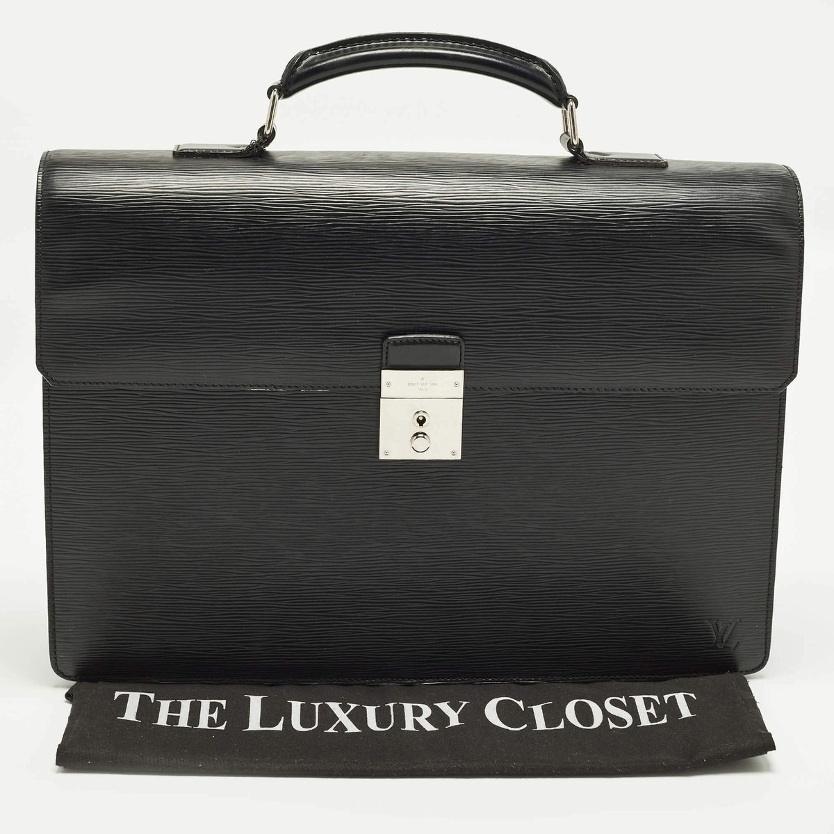 Louis Vuitton Robusto 2 Black Epi Leather Briefcase | eBay