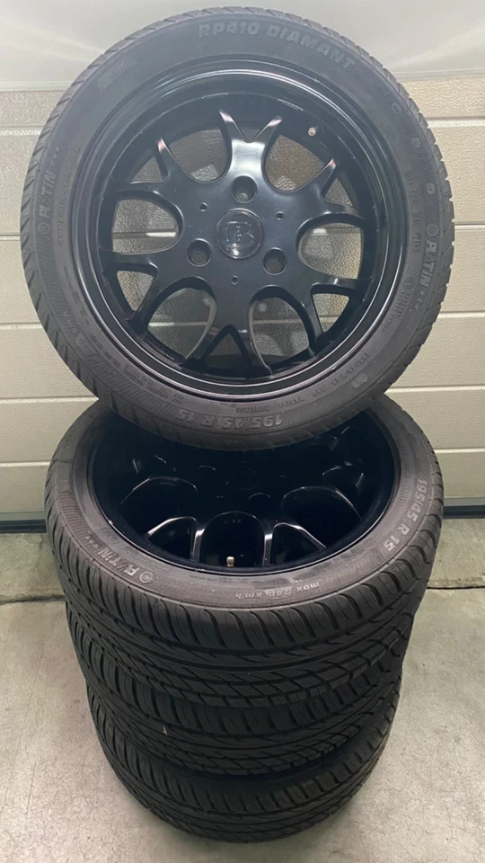 BRABUS-Monoblock Felgen Radsatz Smart 450 451 schwarz....Topzustand... - Bild 2 von 4