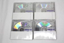 Victor MiniDisc 80min MD-80QX CLEAR Series Silver Lot of 4 New Japan 393