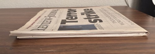 LAS VEGAS REVIEW JOURNAL 9/11 World Trade Center Attack Full Newspaper GOOD COND - Picture 5 of 10