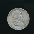 1952 Franklin Half Dollar 90 Silver US Philadelphia Vintage Coin Liberty Bell