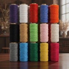 15 Rolls Macrame Cord, 3mm X 480 Yards Natural Cotton Macrame Rope, Craft String