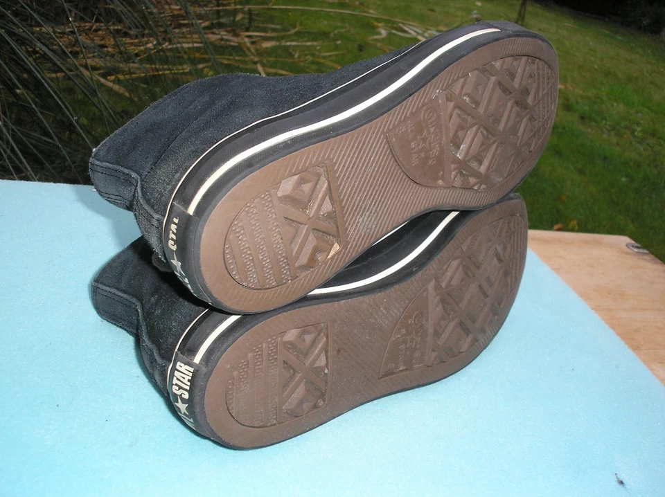 Original CONVERSE, Chucks Sneaker HI, Gr. 41,5, Schwarz, Gefüttert, Echtleder ! - Bild 3 von 4