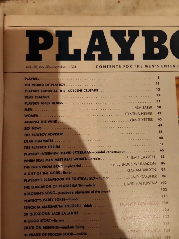 October 1984 Playboy Magazine Playmate Debi Nicolle Johnson Girls Of BRAZIL