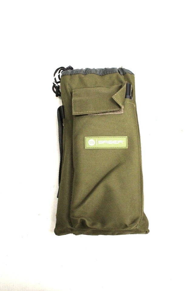 SABER Low Pro Fishing Rod Pod 2/3 Pod Set up In Heavy Duty Carry Case