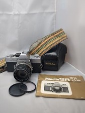 Minolta SRT101 SLR Body Rokkor-PF f/1.4 58mm Lens Manual Vintage Strap/Case
