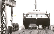 Ludington Michigan Pere Mareutte The Car Ferr Dock People Cars RPPC Postcard