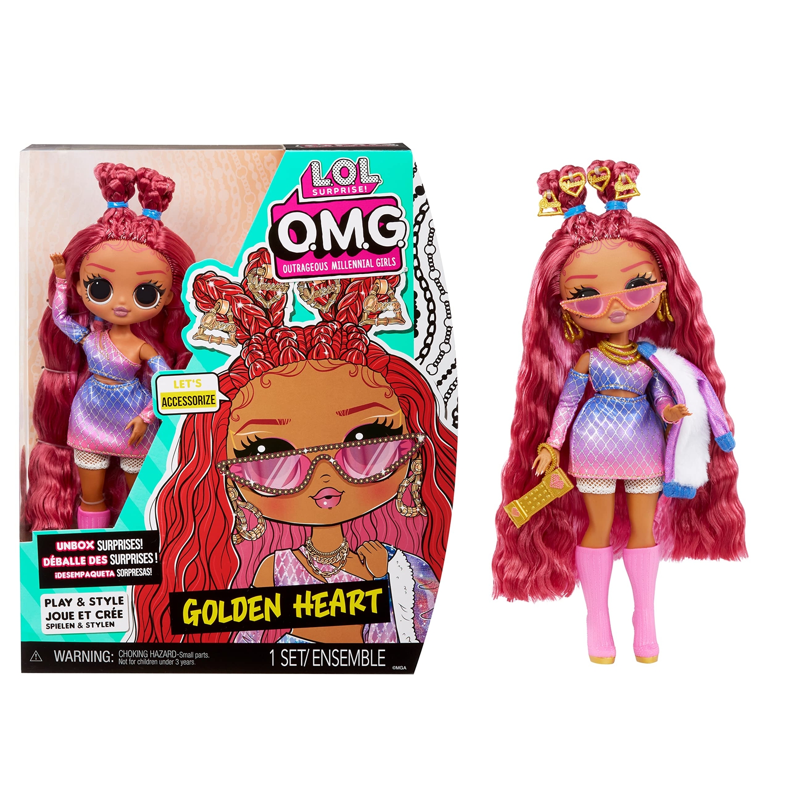 LOL Surprise OMG Fashion Doll - GOLDEN HEART - Unbox Fabulous Surprises and Acce