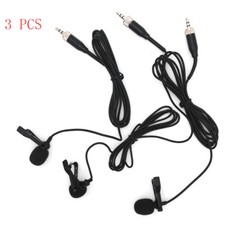 3 PCS Tie Clip Lapel Lavalier Microphone For Sennheiser Wireless EW100 G1 G2 G3