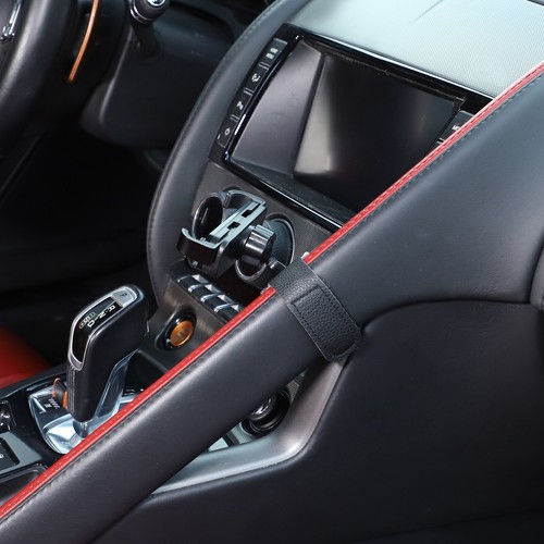 Black Central Control Side Cell Phone Holder Trim For Jaguar F-Type 2013-2023 - Picture 5 of 21
