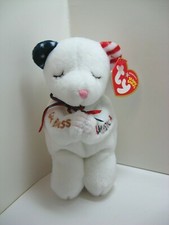 2004 Ty Beanie Babies American Blessing Bear white