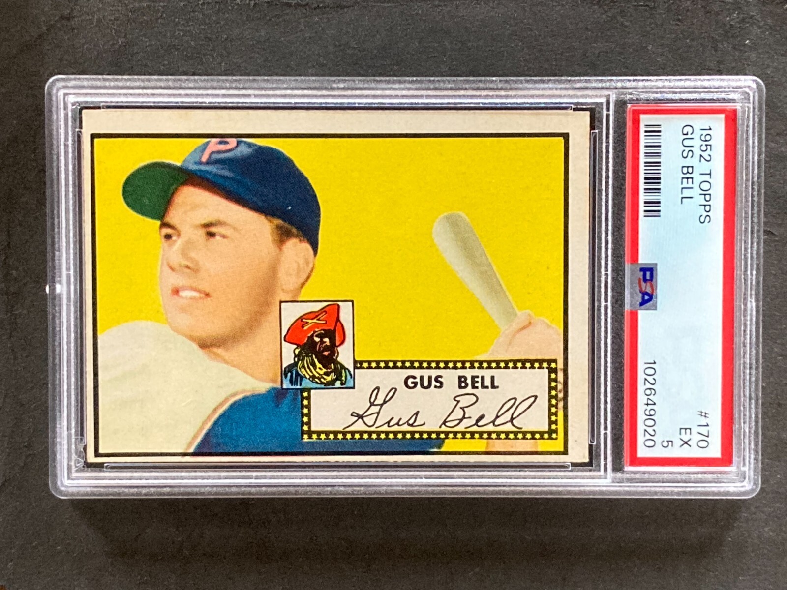 1952 Topps #170 Gus Bell Set Break PSA 5