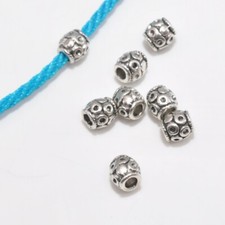50pcs tibetan silver necklace bracelet beads charm spacer beads bead