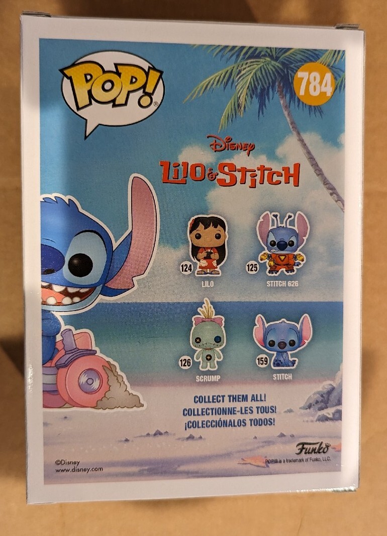Funko POP! Stitch on Tricycle (Funko Exclusive) #784 w Soft