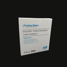Silicone Foam Dressing (with Border), 4" x 4", 30/pack