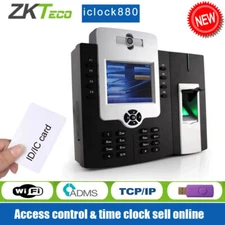 ZKTeco iClock880 TCP/IP WiFi Fingerprint Card Time Attendance Machine Time Clock