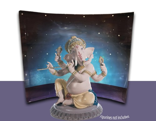 Lladro bensuri ganesha mridangam venna lord crystal Display Read Description - Picture 6 of 8