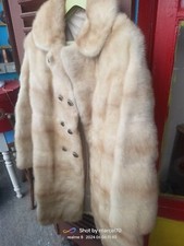 PELLICCIA VISONE CHAMPAGNE ANNI 70 44 