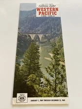 Vintage Western Pacific Timetable - Jan 1 1969 - California Zephyr
