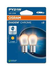 2x OSRAM DIADEMA CROMO PY21W (581) BOMBILLAS INDICADORAS VW POLO (6R_) 1.4 GTI 05.10-