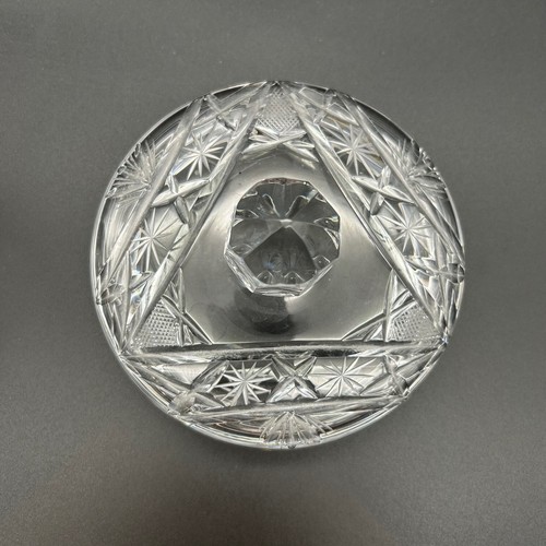Fine Cut Crystal Biscuit Jar Candy Canister - Picture 12 of 13