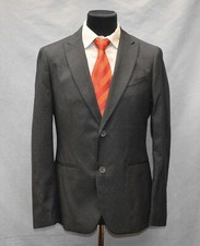 JOHN VARVATOS LUXE Typhon Grey Cotton Blend 2 Button Blazer Size 40 $398 NWOT
