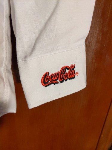 NWT Rare Vintage Coca-Cola White Oxford L/S Managers Uniform Shirt Men's 15.5 - Picture 6 of 8