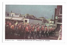 Postcard Flint Michigan Parade At Dedication Of Harrison St. Bridge c1979