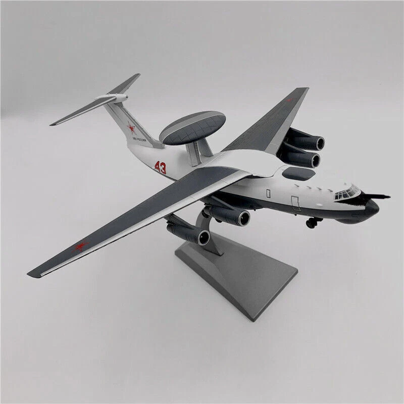 WLTK Soviet Air Force Beriev A-50 Mainstay AEW&C Aircraft 1/200 Diecast Model Foto 2 de 4