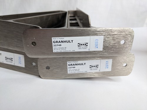 4x IKEA GRANHULT 22749 Shelf Brackets - 2x End Pieces & 2x Connector Pieces - 第 6/7 張圖片