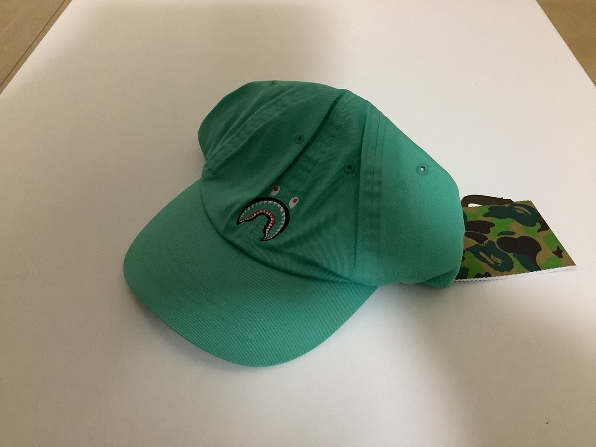 AUTHENTIC A BATHING APE BAPE SHARK PANEL CAP GREEN NEW SALE | eBay