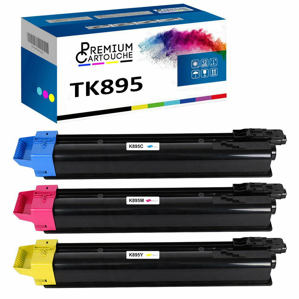 Toner TK895C TK895M TK895Y Solution Contre les Impressions Fades sur Machine Kyocera