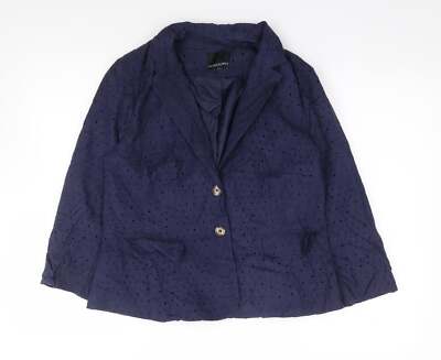 Cynthia Rowley Damen Jacke Blazer Blau Größe S